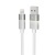 Töltőkábel, USB-A - lightning (Apple), 1 m, AVAX "CB310 Glowy", fehér